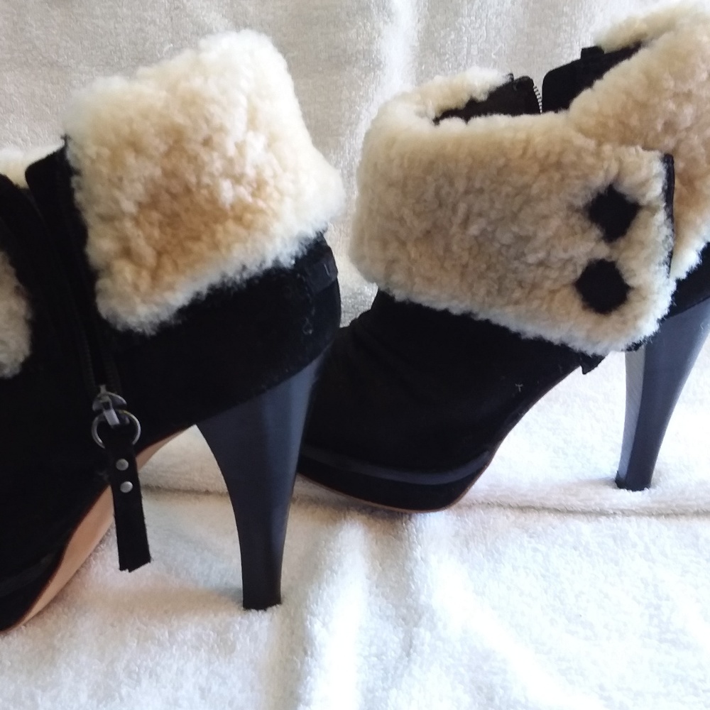 Ugg Black Plush Platform Boot Order Canceled Last… - image 4